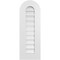 Ekena Millwork Round Top Surface Mount PVC Gable Vent: Functional, w/ 3-1/2"W x 1"P Standard Frame, 12"W x 34"H GVPRT12X3401SF - alternate 1